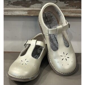 Footmates EUC Pearl "Sherry" Leather Mary Jane Rubber Sole Sz 11 No Insoles